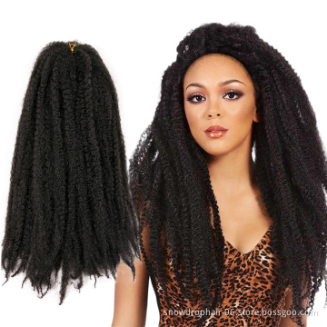 Cuban Twist Afro Kinky Marley Braiding Crochet Hair Crochet Synthetic Hair Extensions Afro Kinky Braid